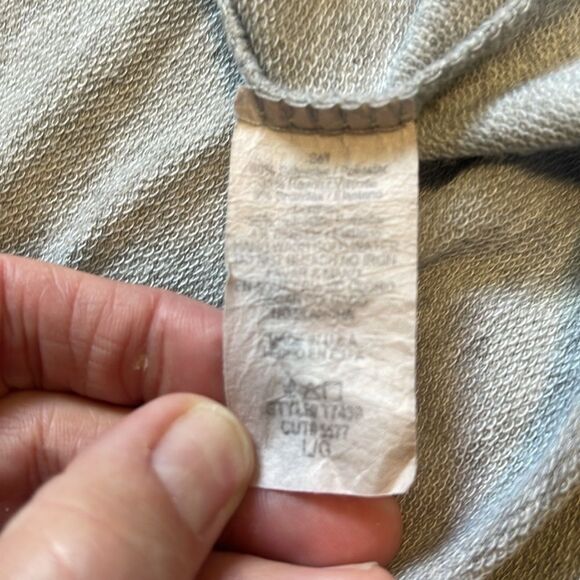 12PM by MON AMI women’s Red RAGLAND plaid sleeves sweatshirt / top / grey Large - Picture 7 of 10